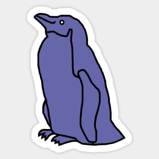 Very Peri Periwinkle Blue Penguin Color of the Year 2022 Sticker